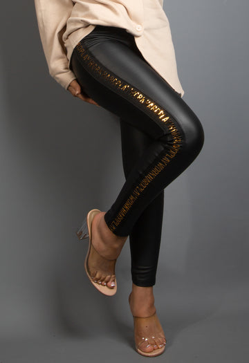Glammy leggings Black  - pan220