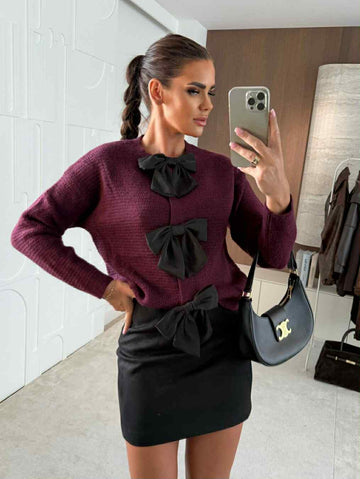 Selime sweat Bordeaux AM471