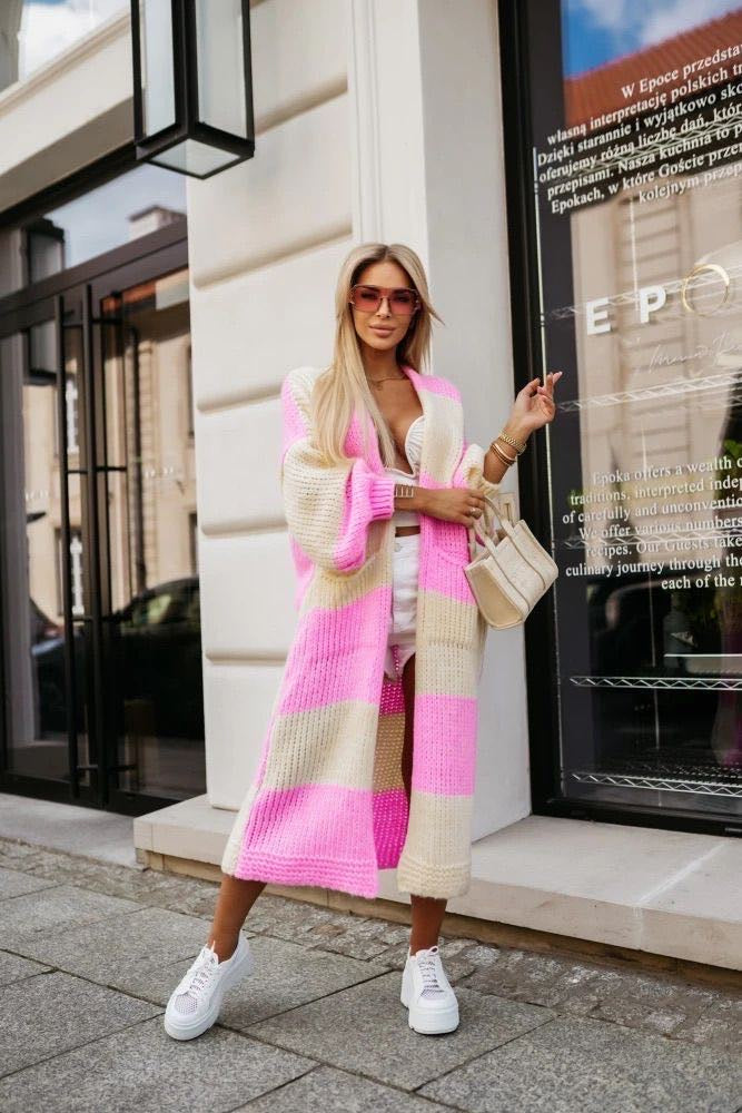 Maddie sweat pink/beige