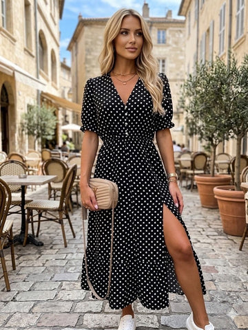 Zolla dress Black Dot   - 2343-29