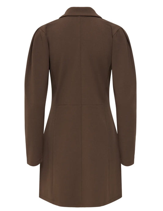 JDYCATIA ELSA L/S BLAZER DRESS CHOCOLATE BROWN 1334