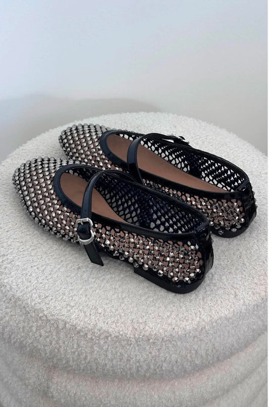 Sahra simili ballerina Black - 2216