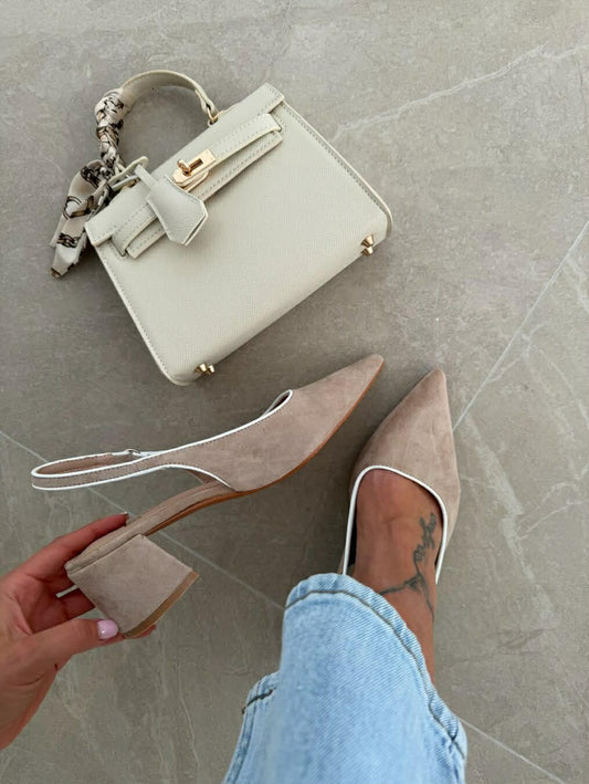 Niklo Slingback khaki  - 22-378