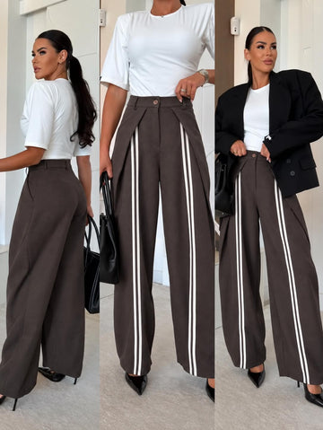 Chaned pants brown - C-14491-1