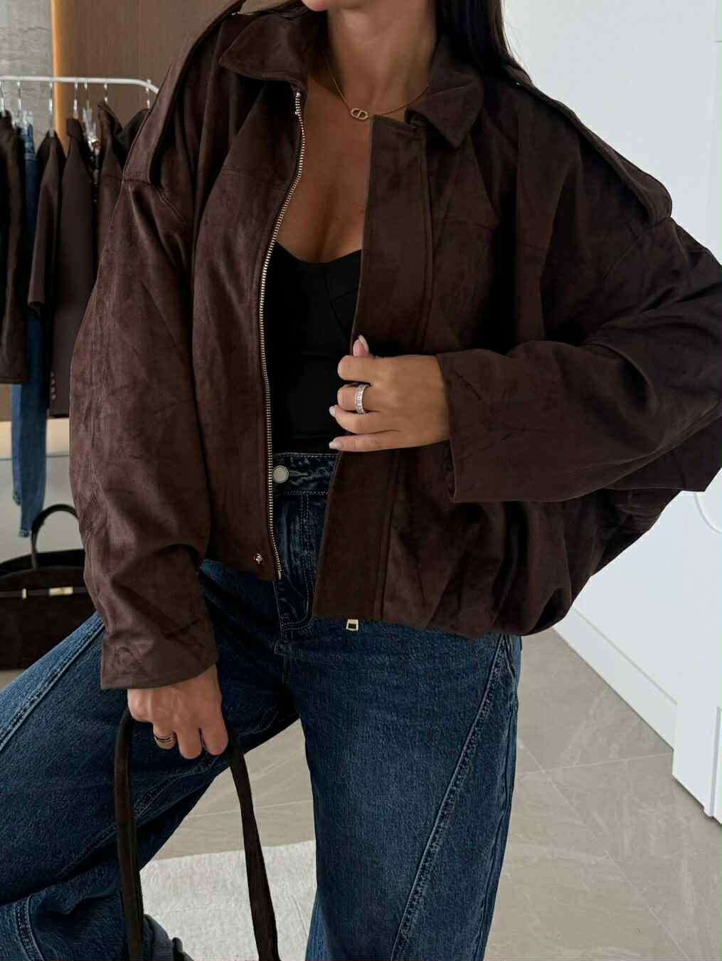 Jolye jacket Brown - U27523