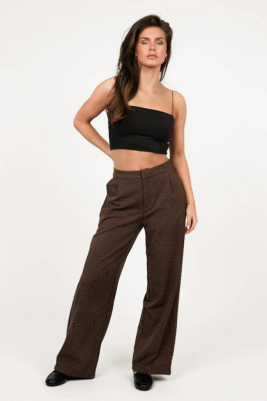 Mivane Stone pants  choko  - 7678