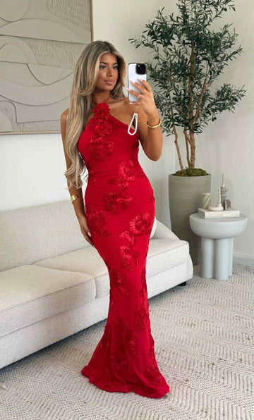 Flora lux dress red - 613362
