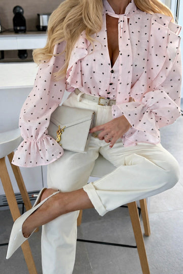 Esmo dot shirt pink - FMC260