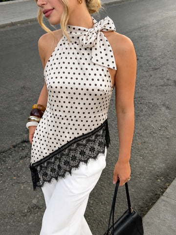 Alva dot top ivory - A3446