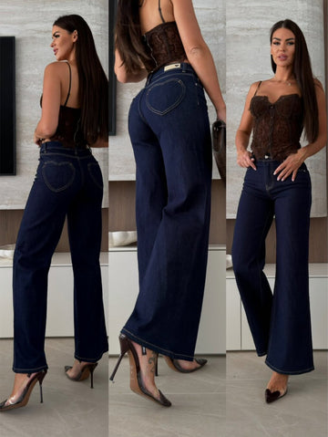Arendse heart jeans dark - MG1381