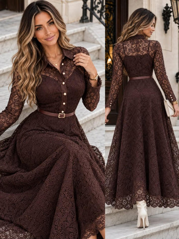 Sokai dress Brown - 2846