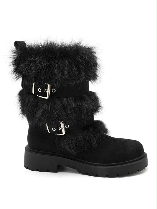 Karrin fur boots Black - 2535