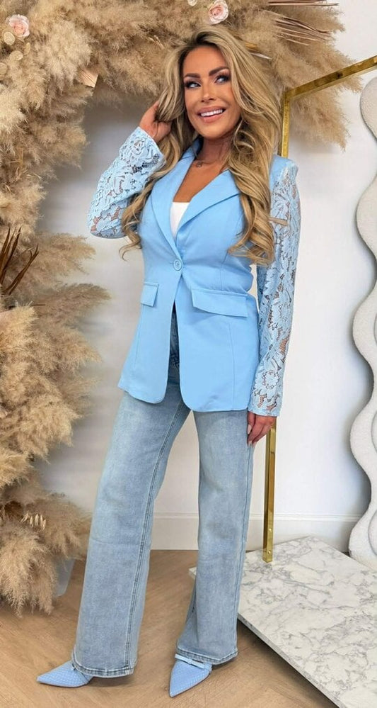 Ohana lace blazer Blue  -5194