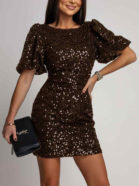 Drace dress Brown  - 8929