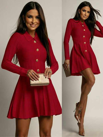 Tillde dress red - JPU1243-6
