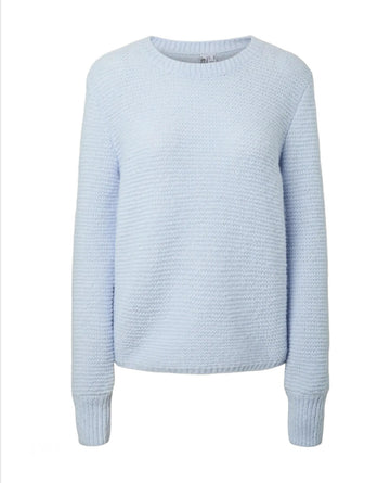 PCRINNA LS O-NECK KNIT PWP BC Blue