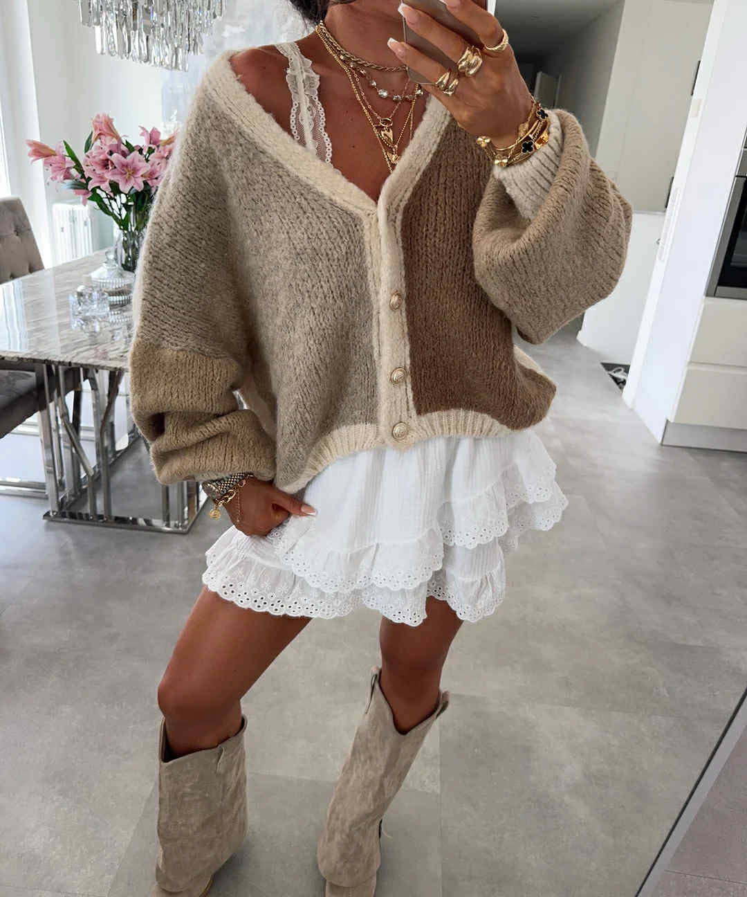 Benida knit beige - 31069