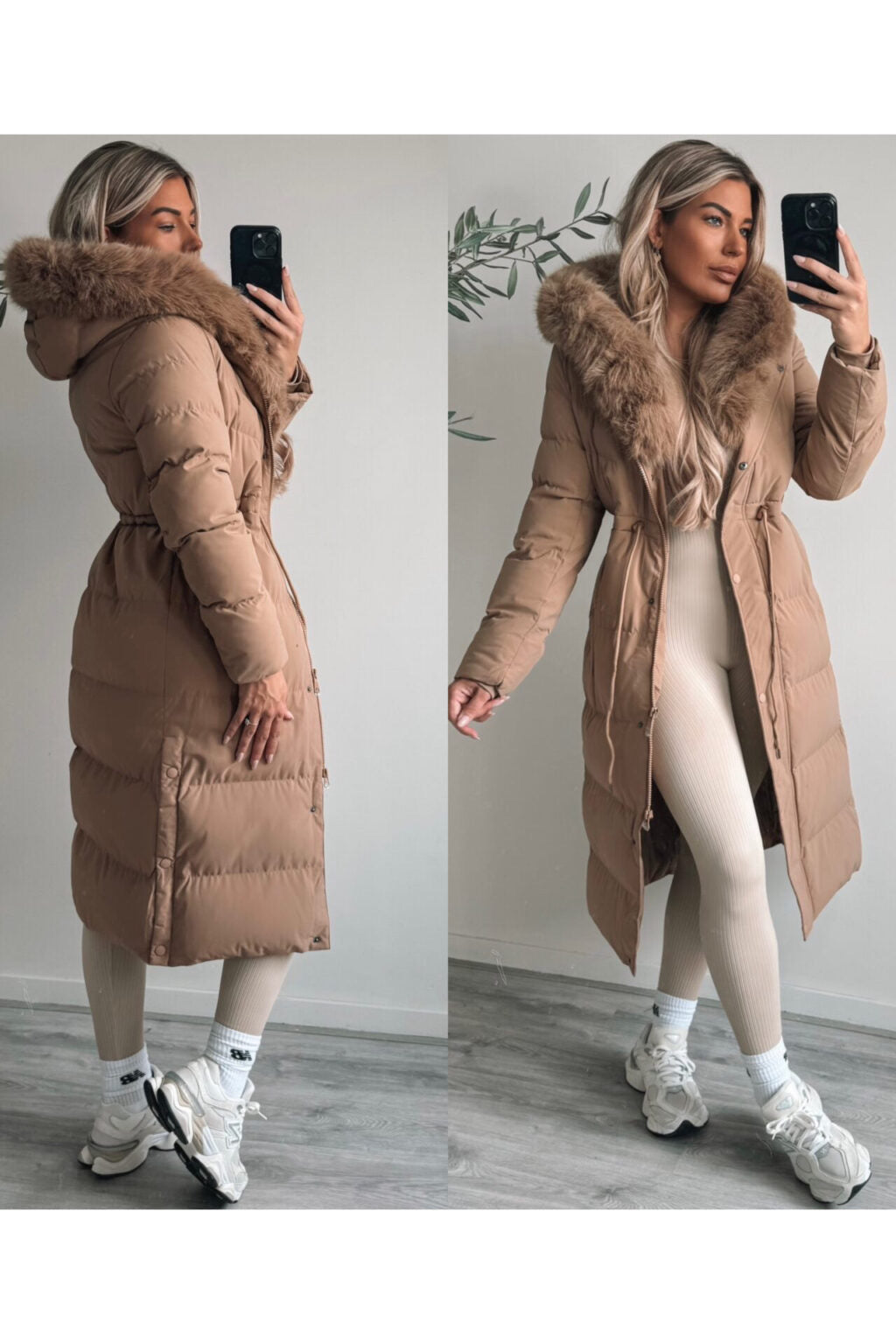 Galina winter jacket camel