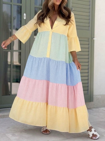 Kinley colour dress - 2727