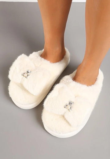 Aniska slippers Beige/white