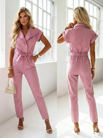 Wennie jumpsuit fuschia  - C11076