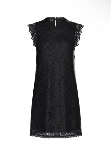 PCOLLINE LS LACE dress Black kuk12 556