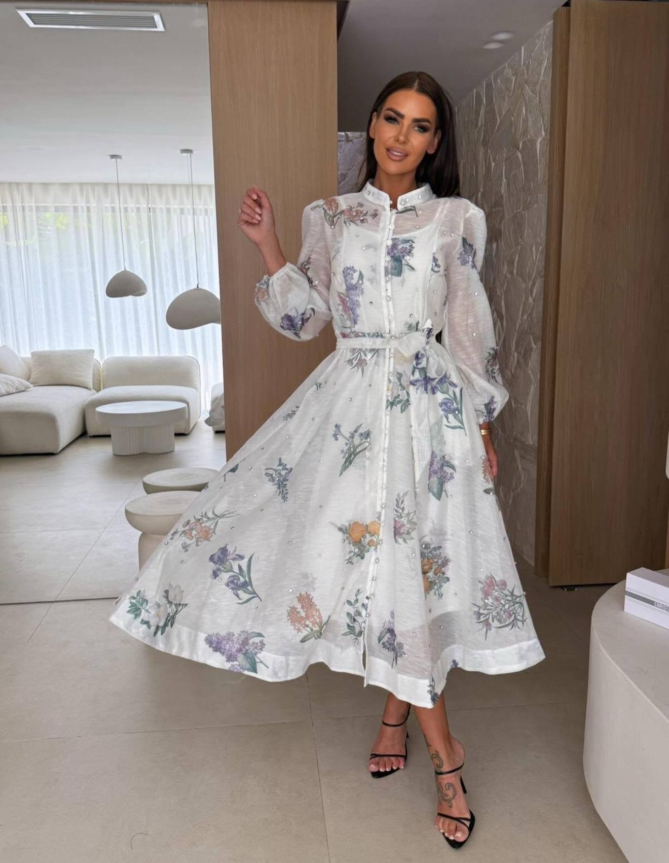 Cleola lux dress Flower - R8069