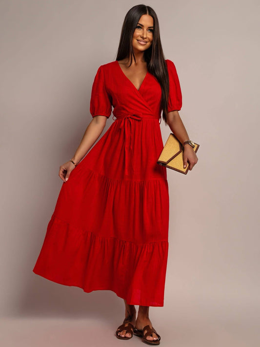 Ariba dress red  - ps9100
