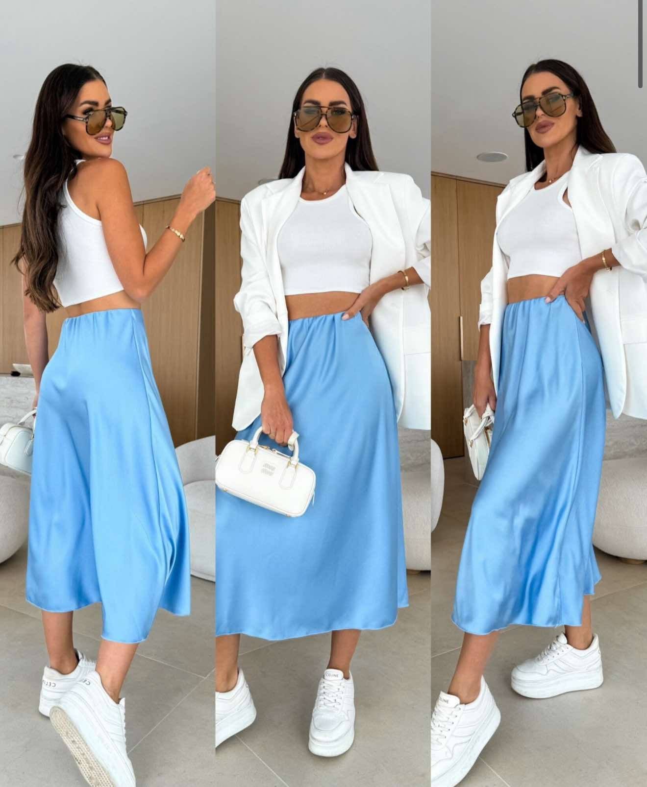 Joal skirt blue - H3593-2