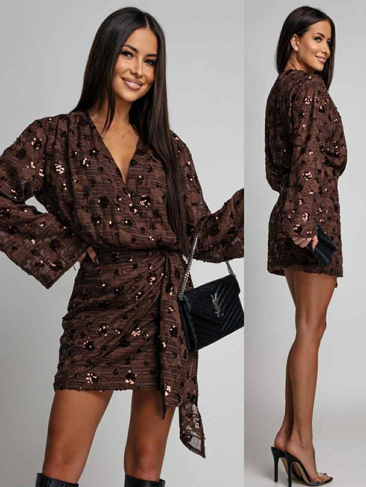 Sillah dress marron - CY5282