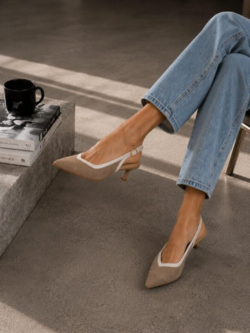 Tasla Slingback khaki  - MM26