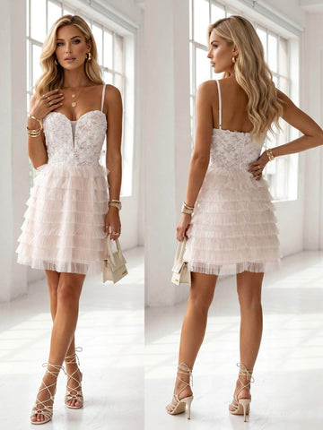 Deborah tyl dress  White - 22022