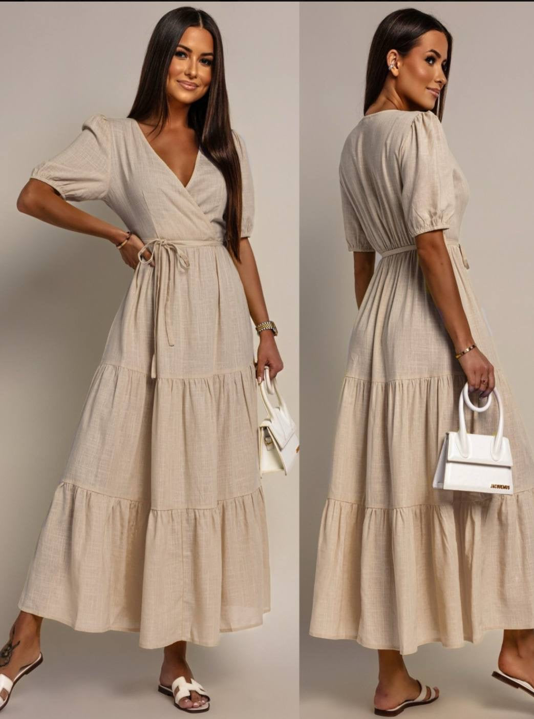 Ariba dress beige  - ps9100