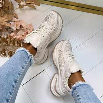 Abloma simili sneakers beige  - BK2506