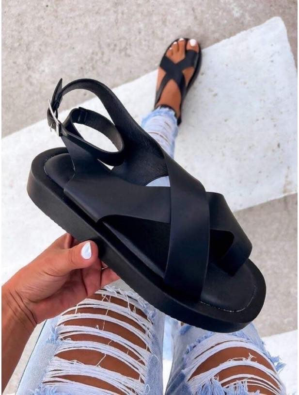 Jarred sandals black