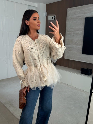 Nolinaki cardigan beige - W59123