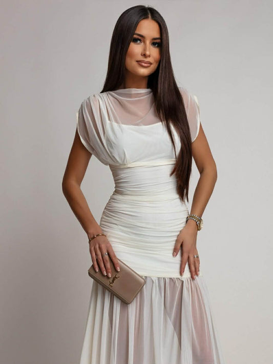 Melva dress beige - 8030