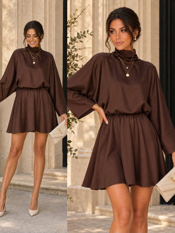 Lynn dress brown  - PS9810