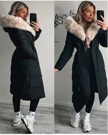 Galina winter jacket black/beige -FC7583