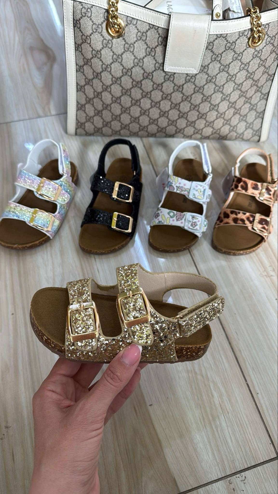 KIDS edith slippers Golden