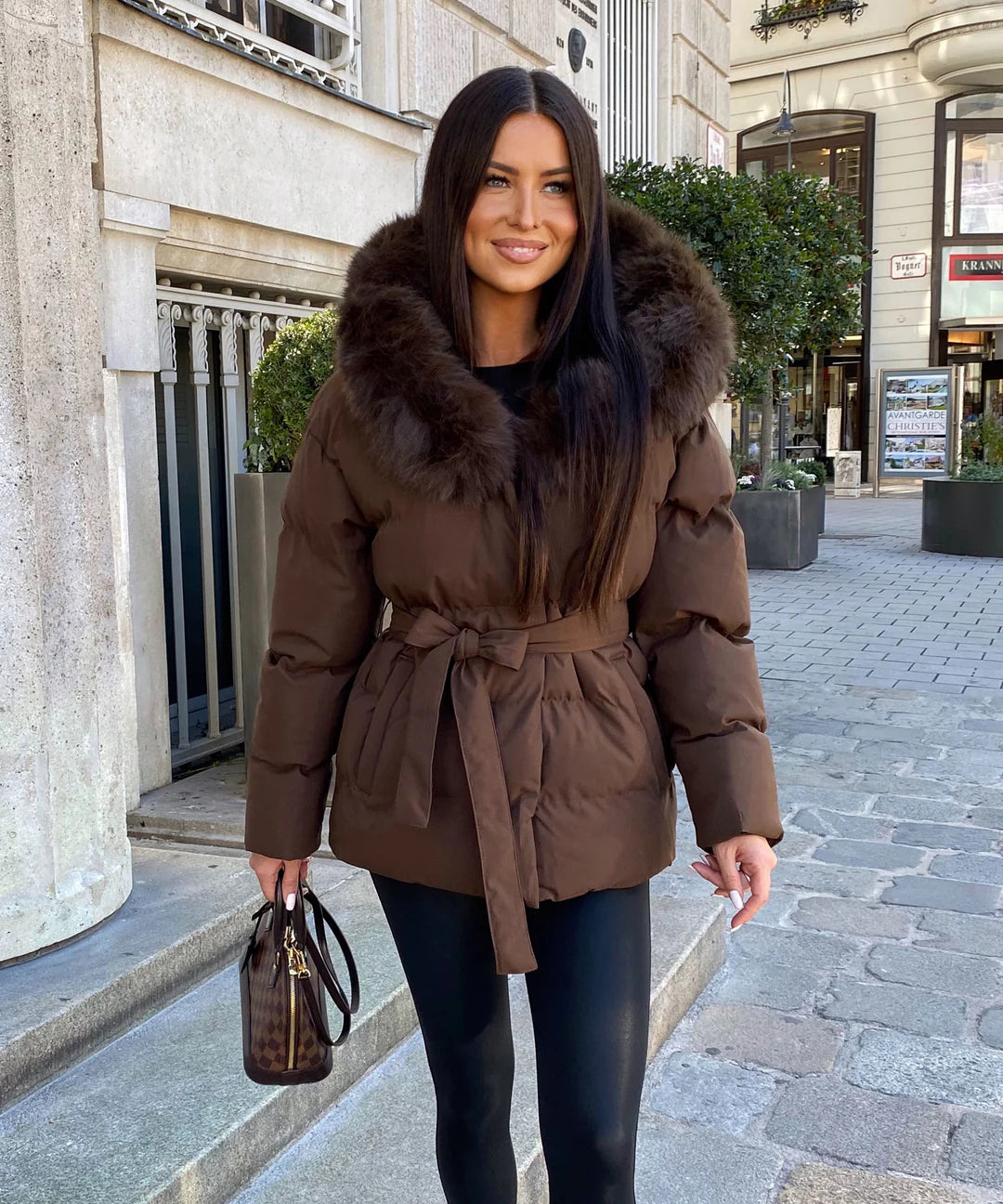 Caffia winter jacket brown - FC7627