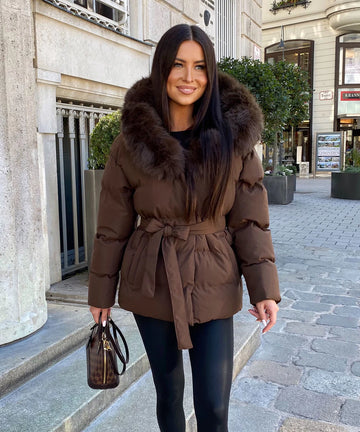 Caffia winter jacket brown - FC7627