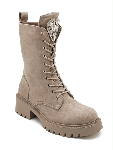 Farrie heart boot khaki - 5817-2