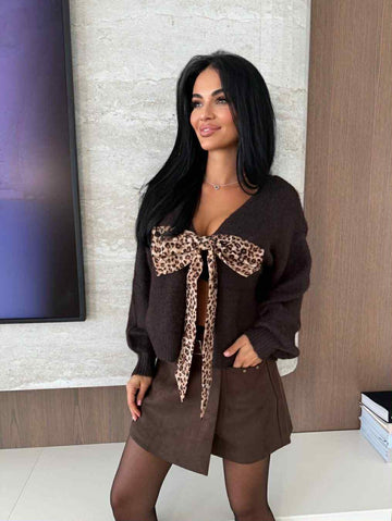 Caboy Leo Knit choko  - AT8534