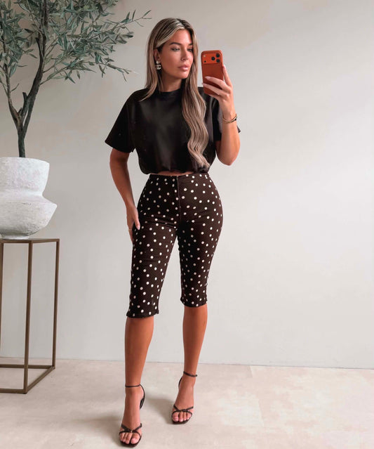 Camina capri jeans Brown  - Y3513-3