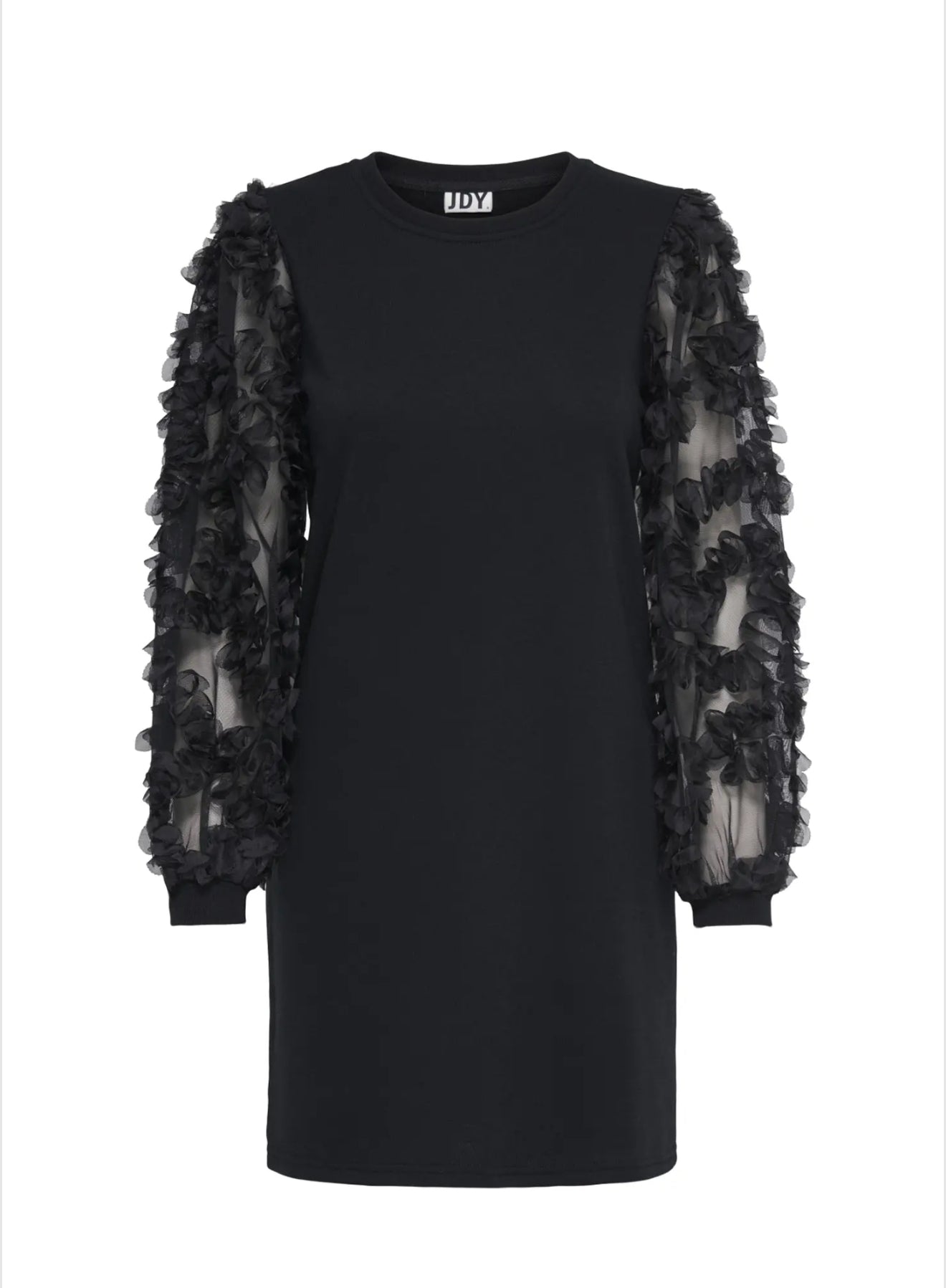 JDYFAIRVIEW LIFE L/S SWEAT DRESS JRS black
