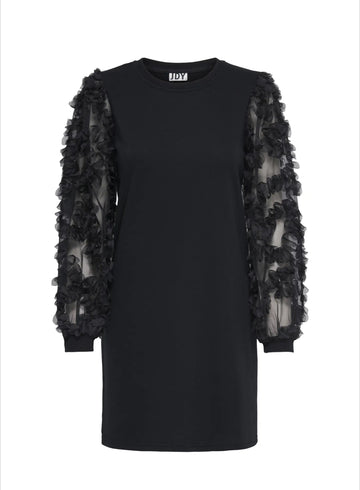 JDYFAIRVIEW LIFE L/S SWEAT DRESS JRS black