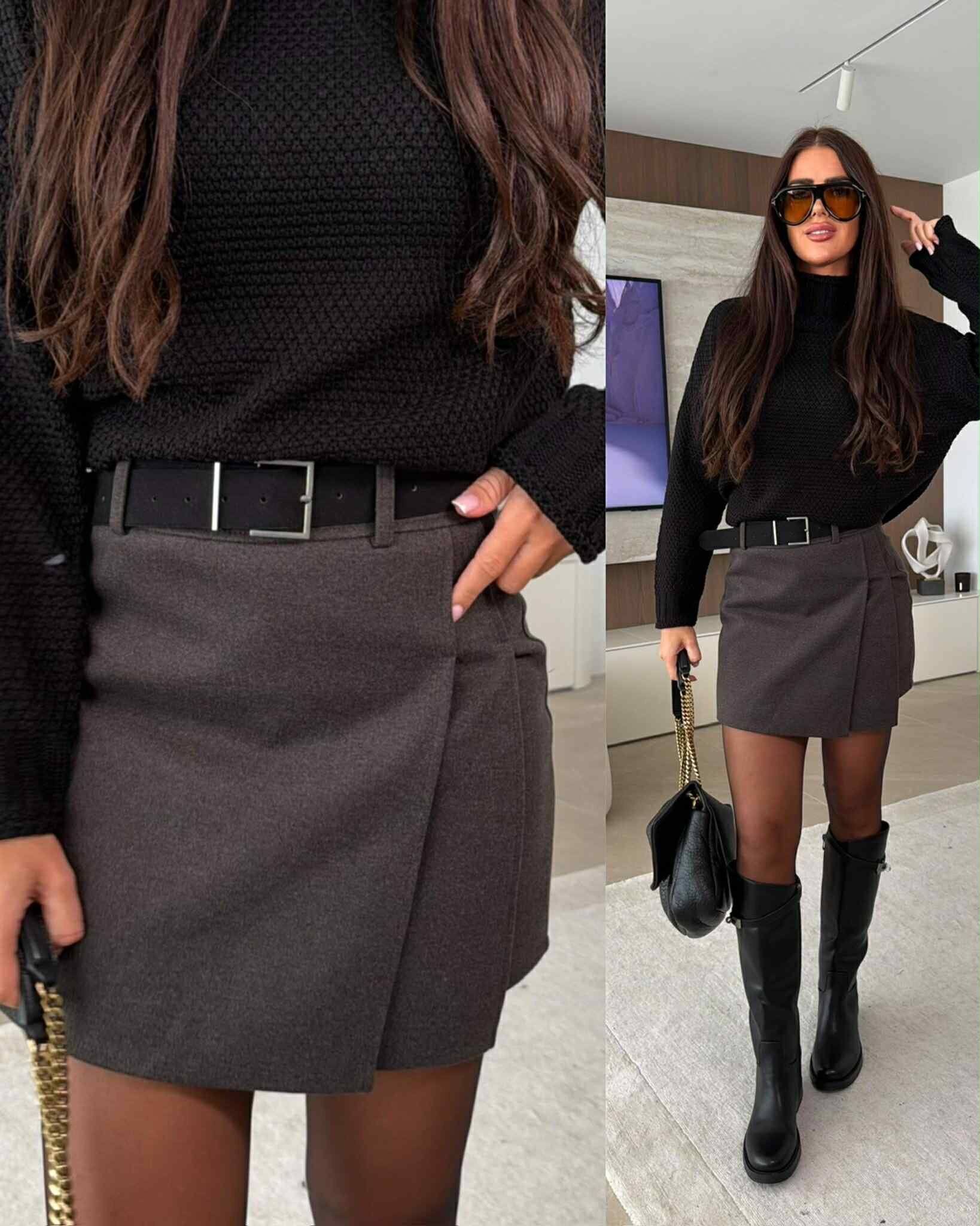 Denise skirt grey - W45966