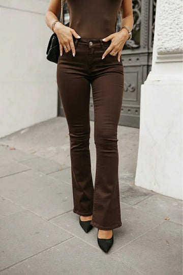 Eniya flair jeans Brown - G2393-3
