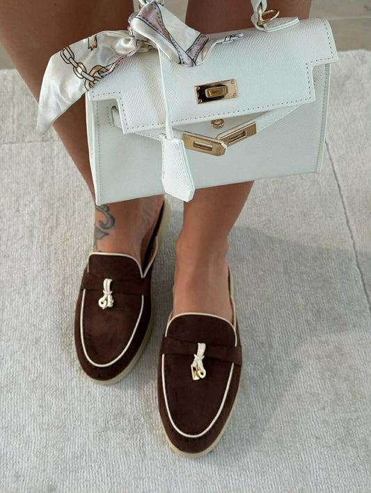 Viole slippers brown  - H8-1105H